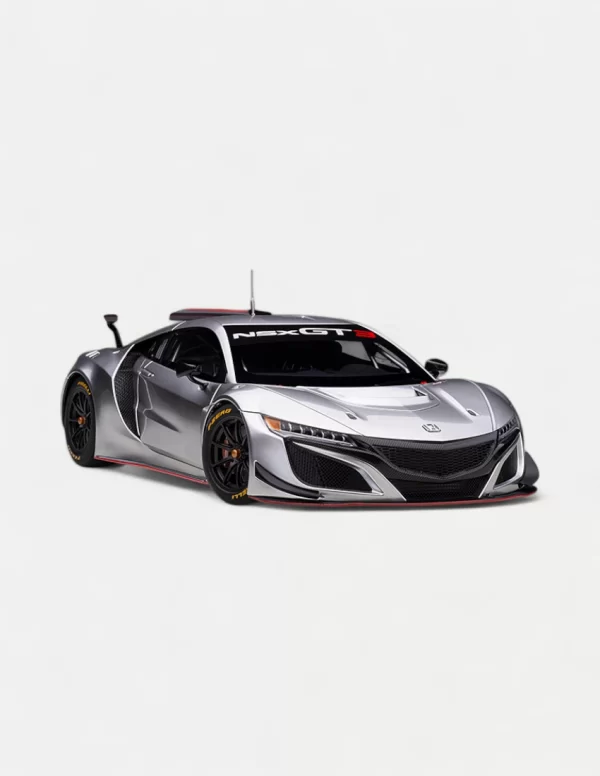 AUTOart 1/18 Honda NSX GT3 2018 ABS Composite Model Car - Multiple Colors Available (Red, Blue, White, Black, and Silver)