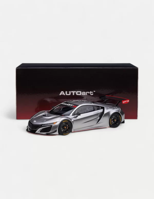 AUTOart 1/18 Honda NSX GT3 2018 ABS Composite Model Car - Multiple Colors Available (Red, Blue, White, Black, and Silver)