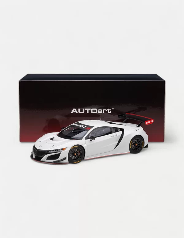 AUTOart 1/18 Honda NSX GT3 2018 ABS Composite Model Car - Multiple Colors Available (Red, Blue, White, Black, and Silver)