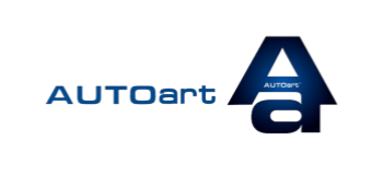 Official logo for AUTOart, the benchmark brand for premium 1:18 scale diecast model cars.