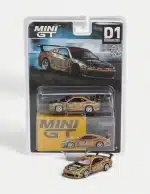 MINI GT 1/64 Nissan Silvia (S15) Top Secret D1GP 2004 Champion #714 Diecast Model Car - Gold