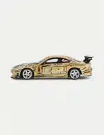 MINI GT 1/64 Nissan Silvia (S15) Top Secret D1GP 2004 Champion #714 Diecast Model Car - Gold