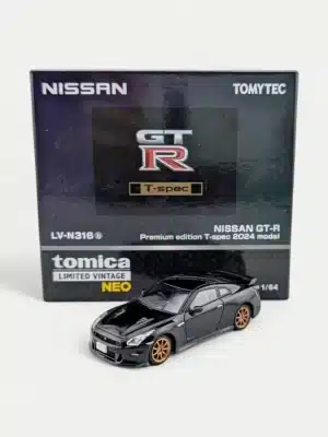 Tomytec Tomica Limited Vintage Neo (TLV-N) 1:64 Nissan GT-R Premium Edition T-spec 2024 - Midnight Purple