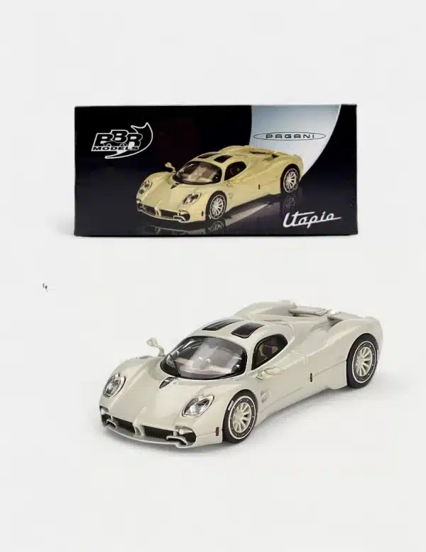 BBR Models 1:64 Pagani Utopia - Grigio Rinascimento White