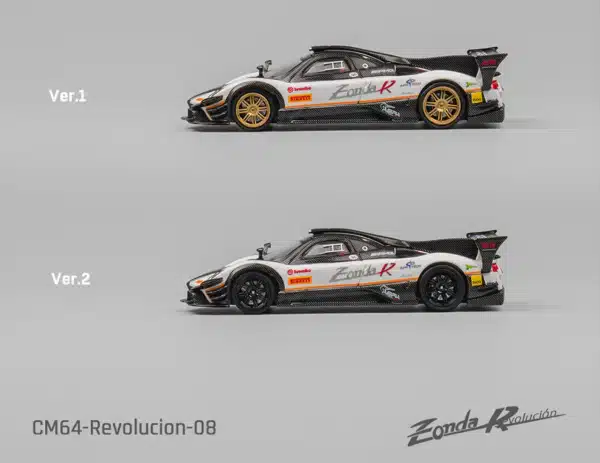 CM Model 1:64 Pagani Zonda Revolucion Diecast Model Car - White
