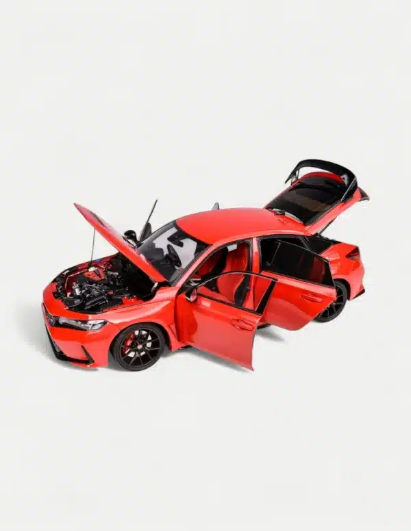 MotorHelix 1:18 Honda Civic Type R (FL5) with Engine Replica - Rallye Red