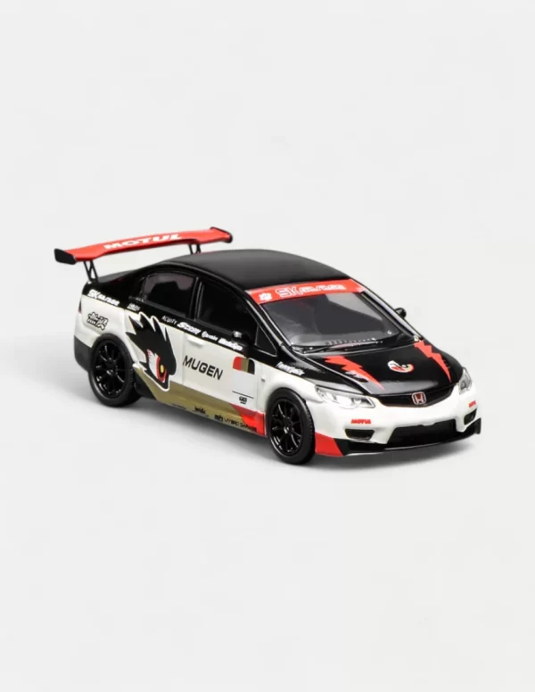 [PRE-ORDER] MOTORHELIX 1:64 Honda Civic (FD2) Mugen Livery White