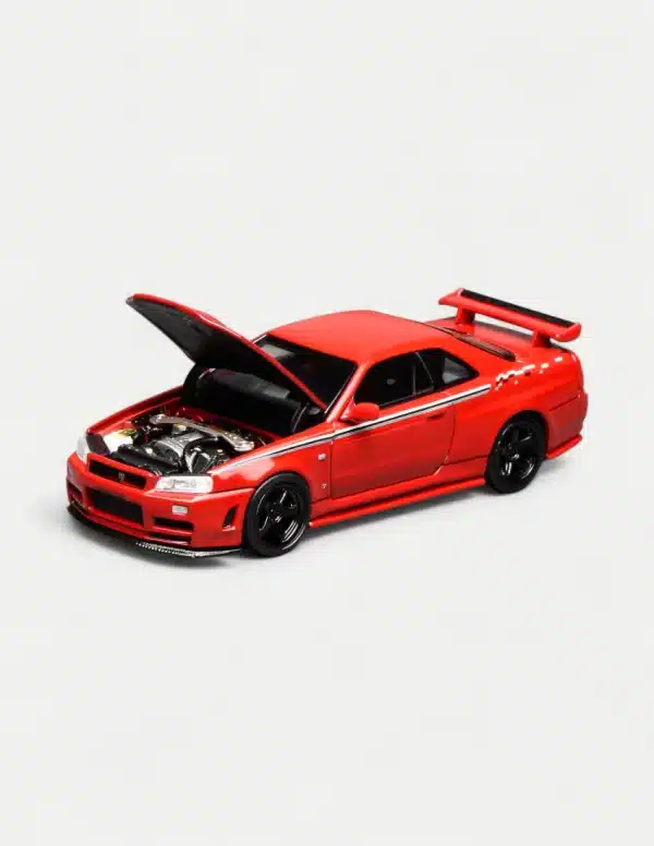 [PRE-ORDER] Motorhelix 1:64 Nissan Skyline GT-R (R34) Nismo Customized - Nismo Red