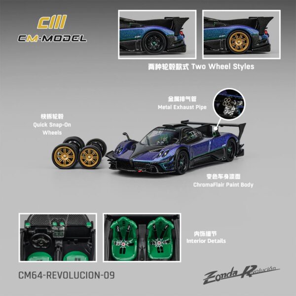 [PRE-ORDER] CM Model 1:64 Pagani Zonda Revolucion - Chameleon
