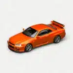 [PRE-ORDER] Motorhelix 1:64 Nissan Skyline GT-R (R34) V-Spec II - Metallic Orange
