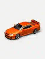 [PRE-ORDER] Motorhelix 1:64 Nissan Skyline GT-R (R34) V-Spec II - Metallic Orange