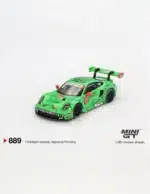MINI GT 1:64 Porsche 911 GT3 R #77 AO Racing "Rexy" - 2024 IMSA Daytona 24 Hrs GTD Pro 2nd Place