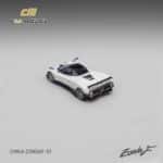 CM Model 1:64 Pagani Zonda F Diecast Model (Pearl White / Blue Interior)