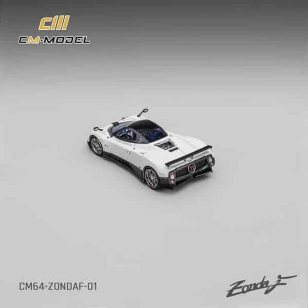 CM Model 1:64 Pagani Zonda F Diecast Model (Pearl White / Blue Interior)