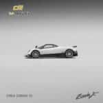 CM Model 1:64 Pagani Zonda F Diecast Model (Pearl White / Blue Interior)
