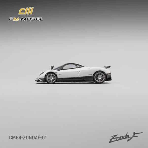 CM Model 1:64 Pagani Zonda F Diecast Model (Pearl White / Blue Interior)
