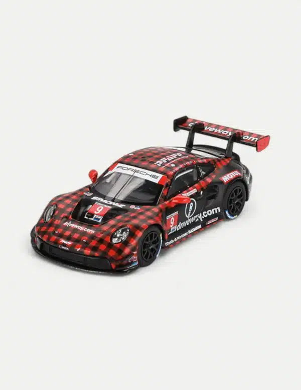 MINI GT 1:64 Porsche 911 GT3 R #9 Pfaff Motorsports - 2023 IMSA Sebring 12 Hrs GTD PRO Winner