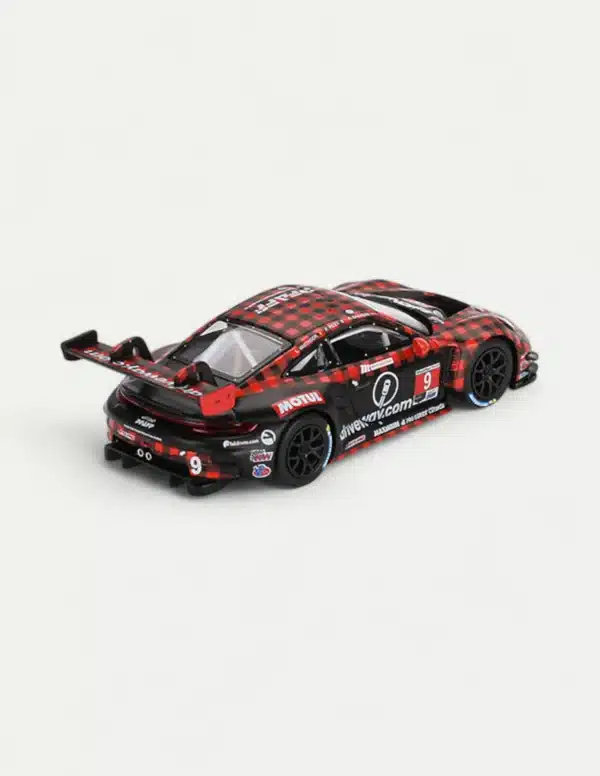 MINI GT 1:64 Porsche 911 GT3 R #9 Pfaff Motorsports - 2023 IMSA Sebring 12 Hrs GTD PRO Winner