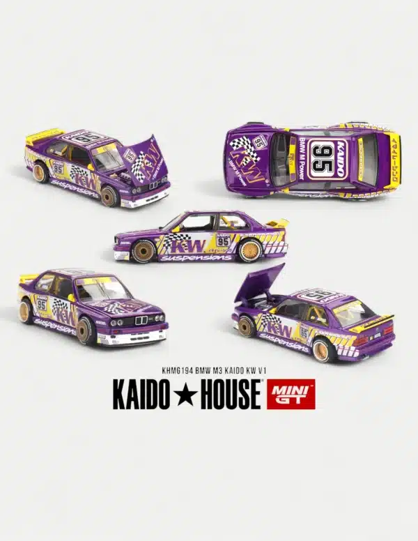 MINI GT x Kaido House 1:64 BMW M3 (E30) Kaido KW V1 - Purple