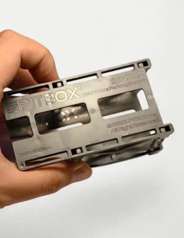 PITBOX 1:64 Modular 3D Parking Rack Display for Diecast Model Cars [10-Pack]