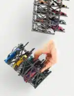 PITBOX 1:64 Modular 3D Parking Rack Display for Diecast Model Cars [10-Pack]