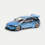 XCARTOYS × POP RACE 1:64 Honda Civic (EG6) PANDEM in Blue Chrome
