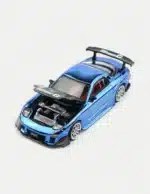 POP RACE x XCARTOYS 1:64 Mazda RX-7 (FD3S) RE Amemiya Wide Body - Chrome Blue