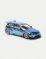 XCARTOYS × POP RACE 1:64 Honda Civic (EG6) PANDEM in Blue Chrome