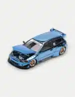 XCARTOYS × POP RACE 1:64 Honda Civic (EG6) PANDEM in Blue Chrome