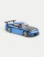 POP RACE x XCARTOYS 1:64 Mazda RX-7 (FD3S) RE Amemiya Wide Body - Chrome Blue