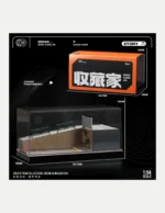 SHOU CANG JIA 1:64 Steep Slope Parking Diorama with Acrylic Display Case