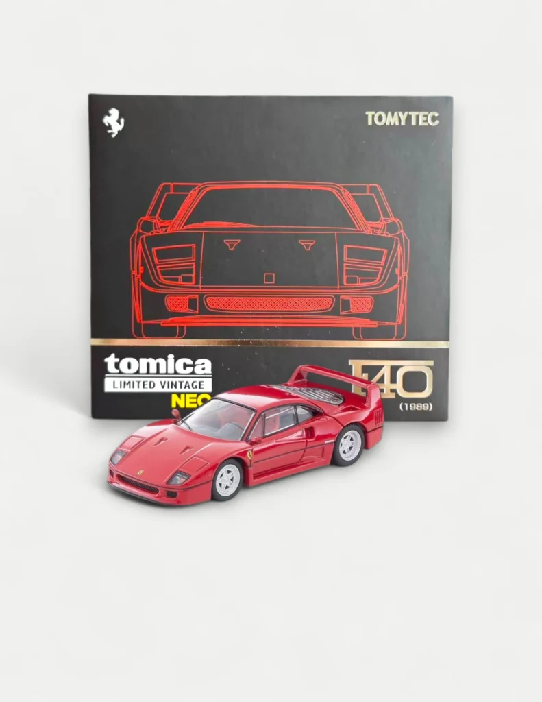 ミニカー TOMICA LIMITED VINTAGE NEO F40 Ferrari F40 Brand: Tomica Limited Vintage NEO Scale: 1/64 ETA
