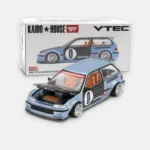 Kaido House x MINI GT 1:64 Honda Civic EF Roulette V1 Light Blue - KHMG179