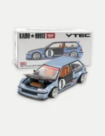 Kaido House x MINI GT 1:64 Honda Civic EF Roulette V1 Light Blue - KHMG179