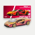 Pop Race 1:64 Lamborghini Countach LPI 800-4 Blu Hal