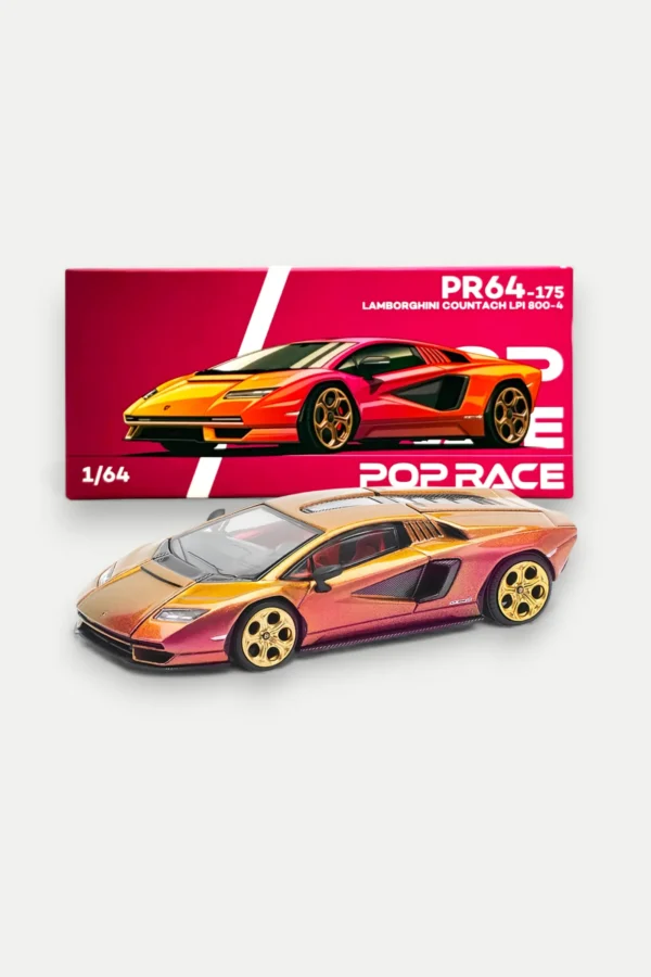 Pop Race 1:64 Lamborghini Countach LPI 800-4 Blu Hal