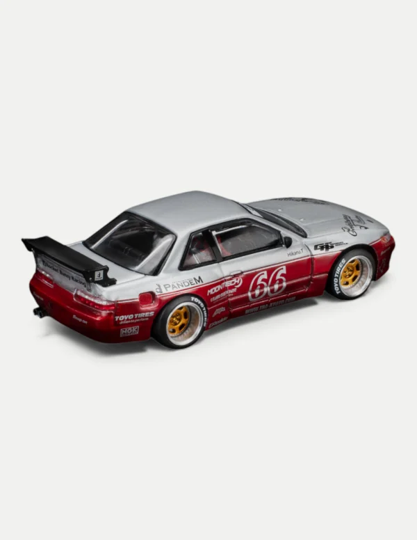 Pop Race 1:64 Nissan Pandem Silvia S13 Moontech Red