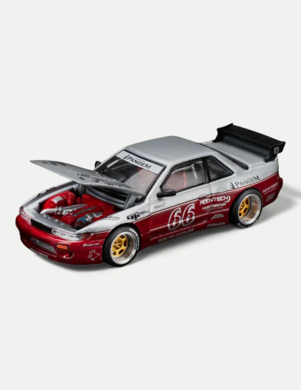 Pop Race 1:64 Nissan Pandem Silvia S13 Moontech Red