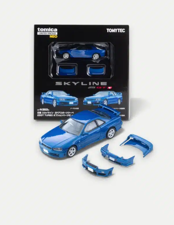 Tomica Limited Vintage Neo 1:64 Nissan Skyline 25GT Turbo (R34) Coupe (2000) - Blue