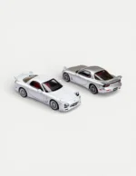 Focal Horizon FH 1:64 Mazda RX-7 FD3S A Spec (Mazdaspeed) - White / Silver