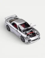 Focal Horizon FH 1:64 Mazda RX-7 FD3S A Spec (Mazdaspeed) - White / Silver