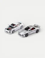 Focal Horizon FH 1:64 Mazda RX-7 FD3S A Spec (Mazdaspeed) - White / Silver