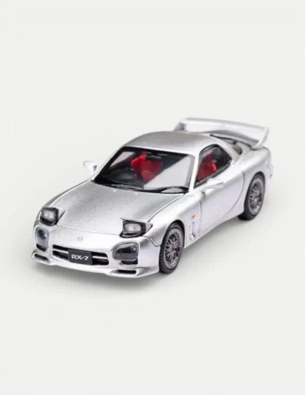 Focal Horizon FH 1:64 Mazda RX-7 FD3S A Spec (Mazdaspeed) - White / Silver