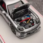 Focal Horizon FH 1:64 Mazda RX-7 FD3S A Spec (Mazdaspeed) - White / Silver