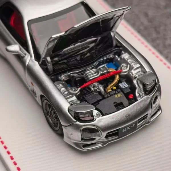 Focal Horizon FH 1:64 Mazda RX-7 FD3S A Spec (Mazdaspeed) - White / Silver