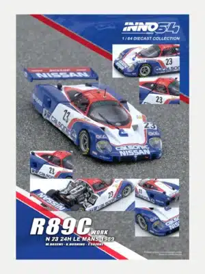 INNO64 1:64 Nissan R89C Le Mans 1989 No.23 - Removable Cowling & Engine Detail