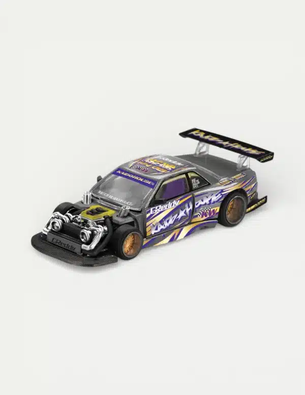 [PRE-ORDER] Kaido House x MINI GT 1:64 Nissan Silvia S13-R Kaido Drift V1 "GReddy" Gunmetal Gray