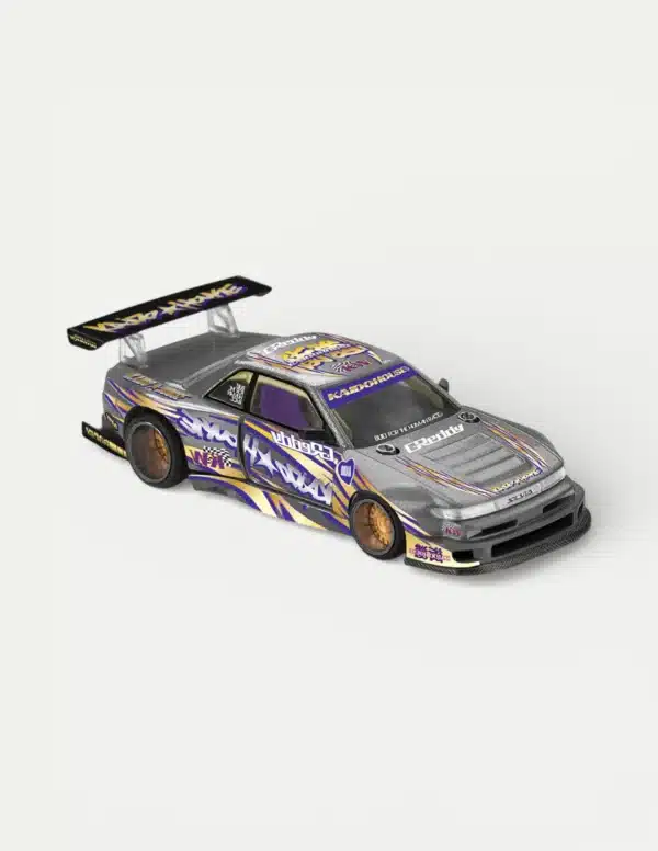 [PRE-ORDER] Kaido House x MINI GT 1:64 Nissan Silvia S13-R Kaido Drift V1 "GReddy" Gunmetal Gray