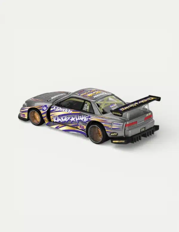 [PRE-ORDER] Kaido House x MINI GT 1:64 Nissan Silvia S13-R Kaido Drift V1 "GReddy" Gunmetal Gray