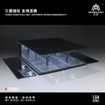MoreArt 1:64 Underground Parking Garage Diorama - LED Display Case with Mirror Effect